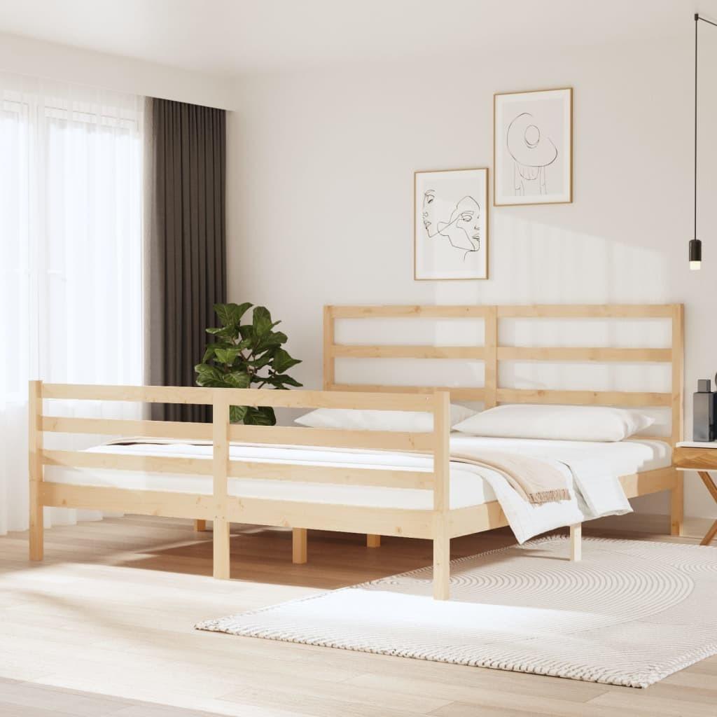 Sengeramme 135x190 cm massivt træ