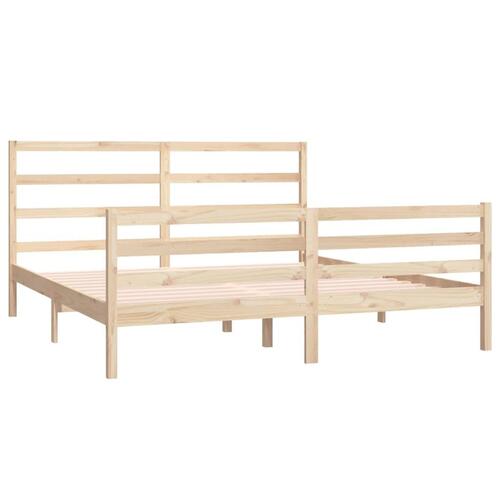 Sengeramme 135x190 cm massivt træ