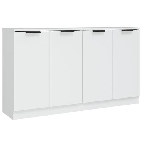 Skænke 2 stk. 60x30x70 cm konstrueret træ hvid