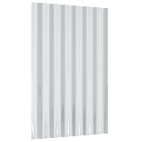Tagplader 12 stk. 60x36 cm pulverlakeret stål brun
