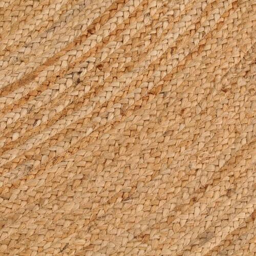 Gulvtæppe 210 cm flettet jute rundt