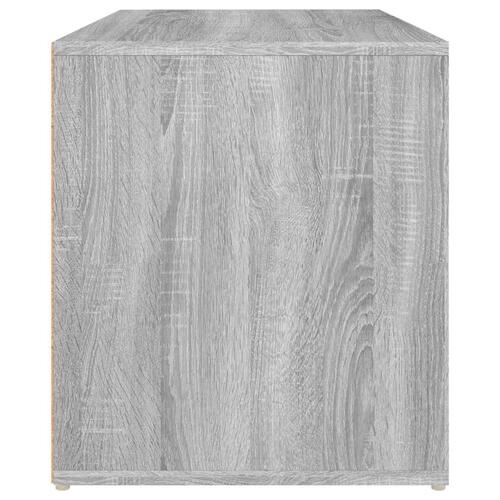Entrébænk 80x40x45 cm konstrueret træ grå sonoma-eg