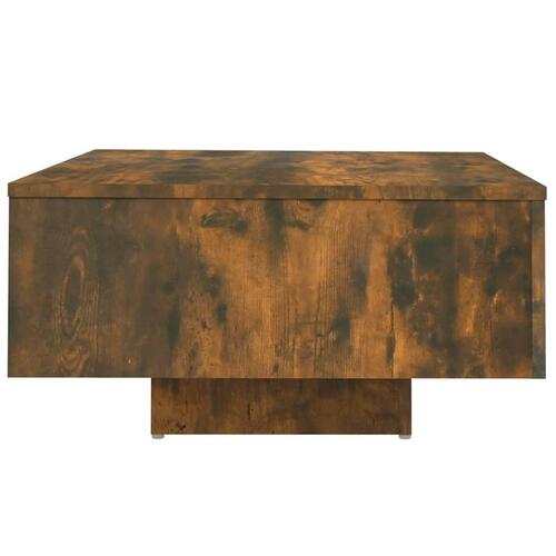 Sofabord 60x60x31,5 cm konstrueret træ røget egetræsfarve