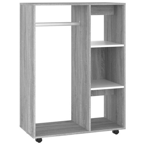Klædeskab 80x40x110 cm konstrueret træ grå sonoma-eg