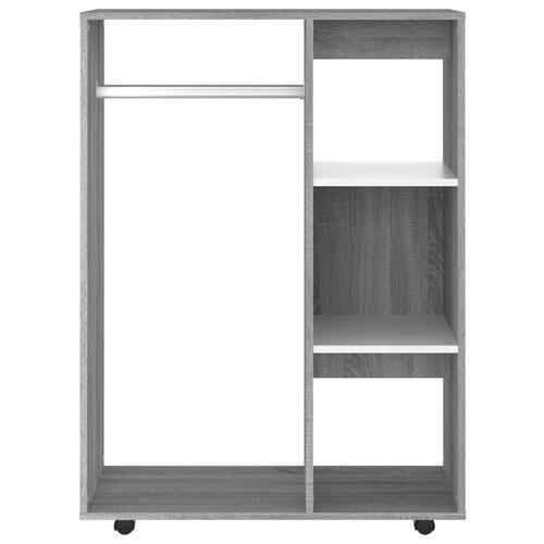 Klædeskab 80x40x110 cm konstrueret træ grå sonoma-eg