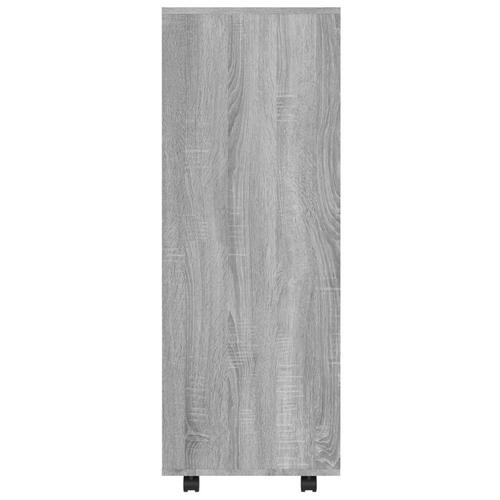 Klædeskab 80x40x110 cm konstrueret træ grå sonoma-eg