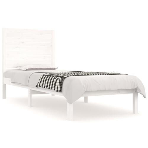Sengeramme 75x190 cm Small Single massivt træ hvid