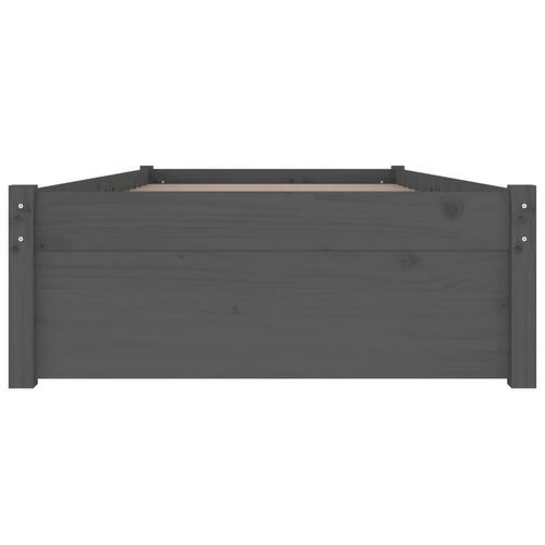 Sengeramme med skuffer 90x200 cm grå