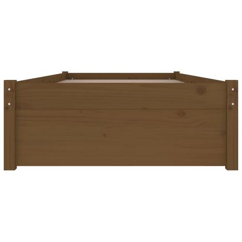 Sengeramme med skuffer 90x200 cm gyldenbrun