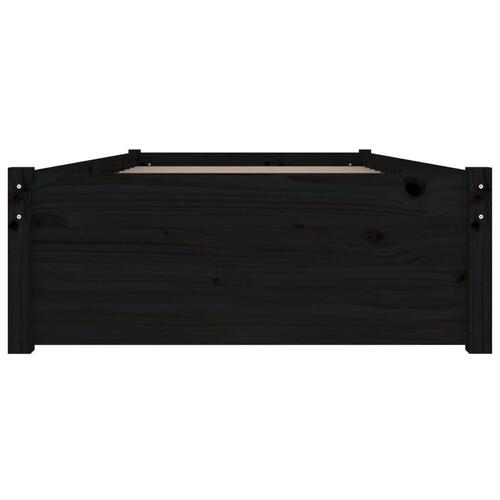 Sengeramme med skuffer 90x200 cm sort