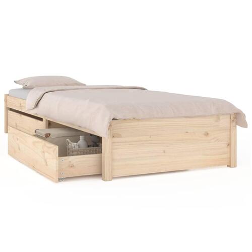 Sengeramme med skuffer 100x200 cm