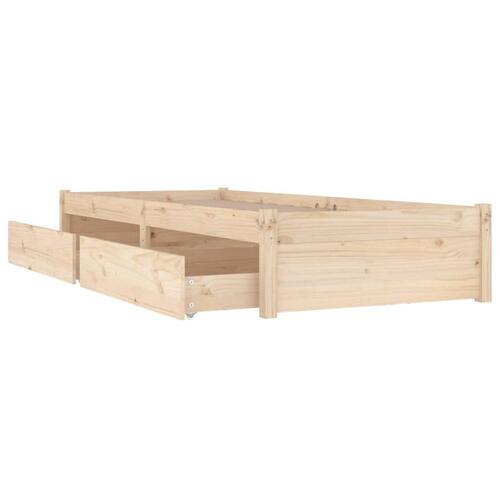 Sengeramme med skuffer 100x200 cm