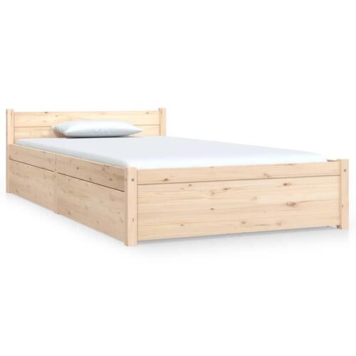 Sengeramme med skuffer 90x200 cm