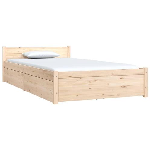 Sengeramme med skuffer 90x200 cm