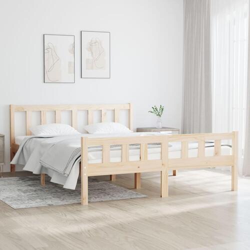 Sengeramme 120x190 cm massivt træ