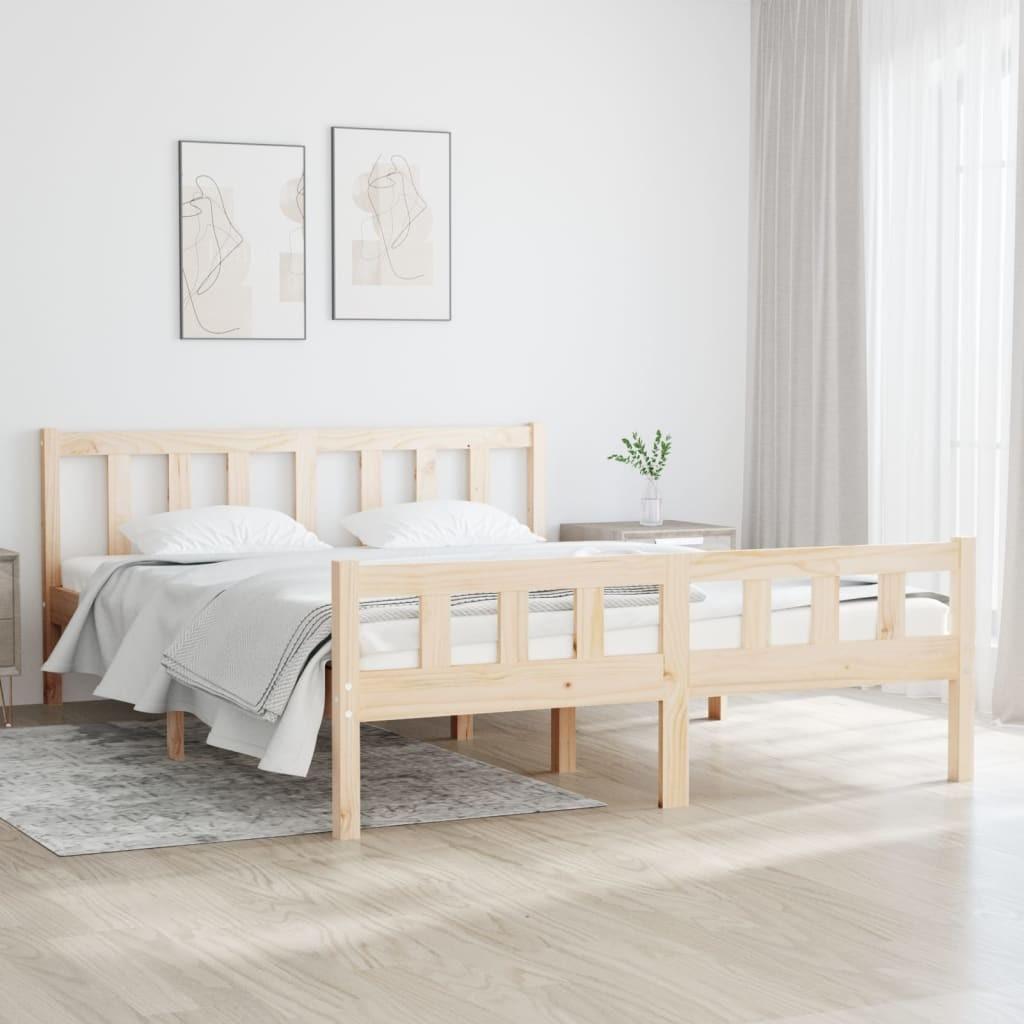 Sengeramme 120x190 cm massivt træ