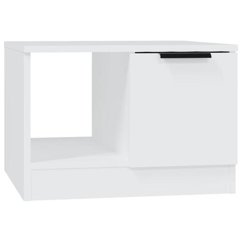 Sofabord 50x50x36 cm konstrueret træ hvid