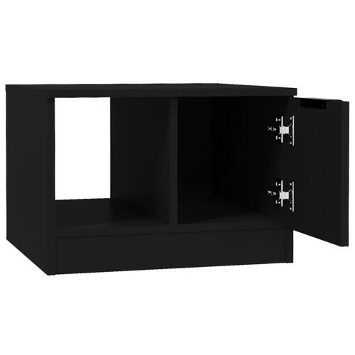 Sofabord 50x50x36 cm konstrueret træ sort