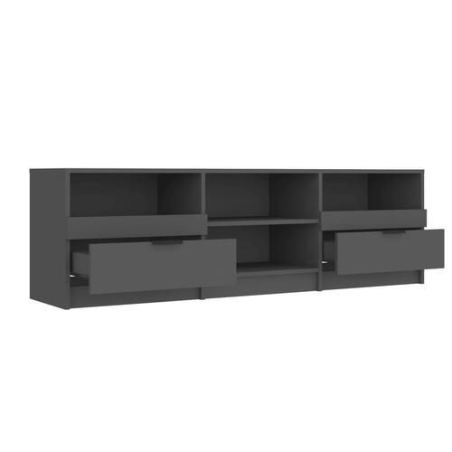 Tv-bord 150x33,5x45 cm konstrueret træ sort