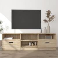 Tv-bord 150x33,5x45 cm konstrueret træ sonoma-eg