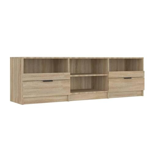Tv-bord 150x33,5x45 cm konstrueret træ sonoma-eg
