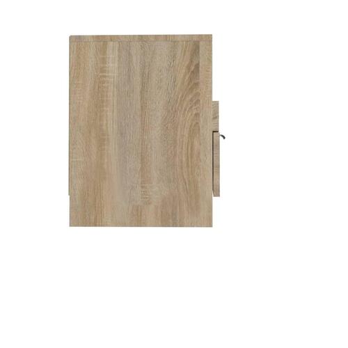 Tv-bord 150x33,5x45 cm konstrueret træ sonoma-eg