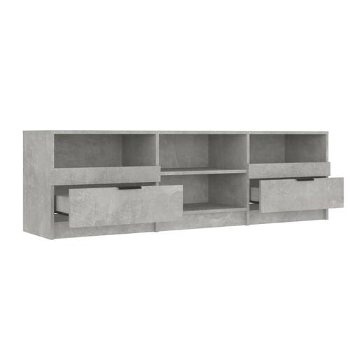 Tv-bord 150x33,5x45 cm konstrueret træ betongrå