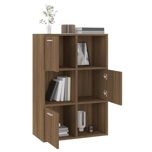 Opbevaringsskab 60x29,5x90 cm brun egetræsfarve