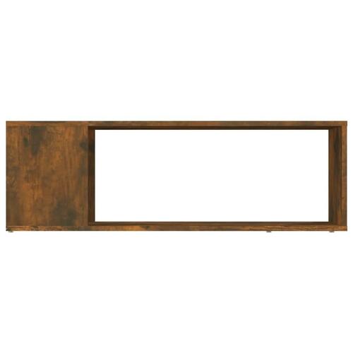 Tv-bord 100x24x32 cm konstrueret træ røget egetræ