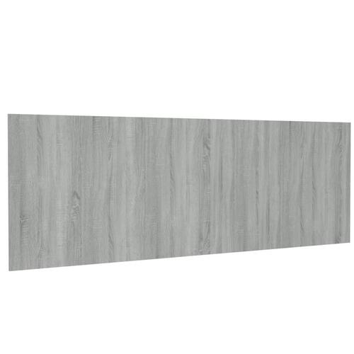 Sengegærde 240x1,5x80 cm konstrueret træ grå sonoma-eg