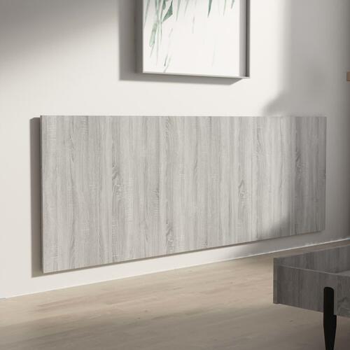 Sengegærde 240x1,5x80 cm konstrueret træ grå sonoma-eg
