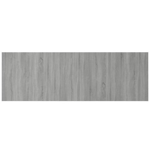 Sengegærde 240x1,5x80 cm konstrueret træ grå sonoma-eg