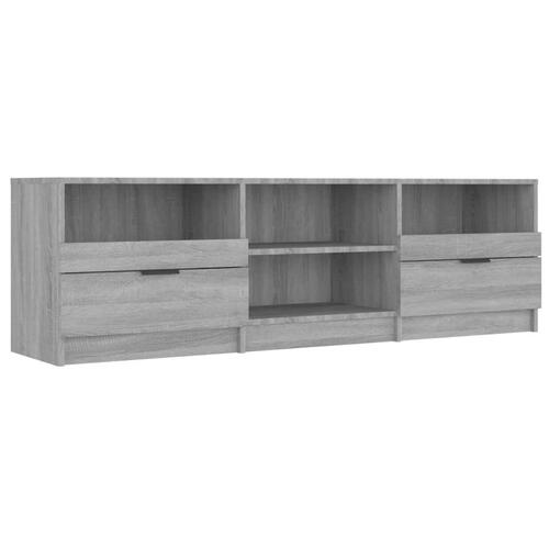 Tv-bord 150x33,5x45 cm konstrueret træ grå sonoma-eg