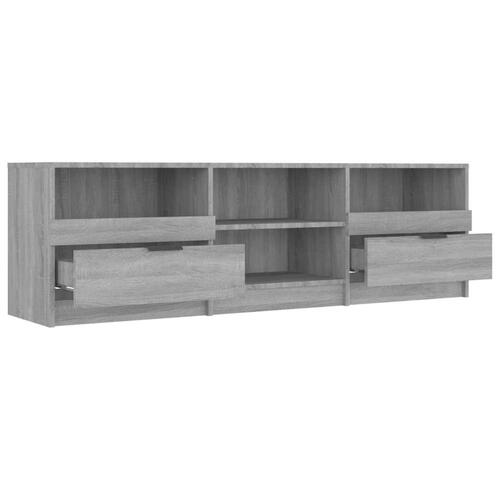 Tv-bord 150x33,5x45 cm konstrueret træ grå sonoma-eg