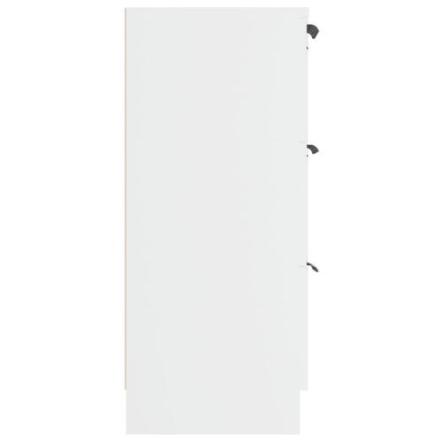 Skænk 60x30x70 cm konstrueret træ hvid