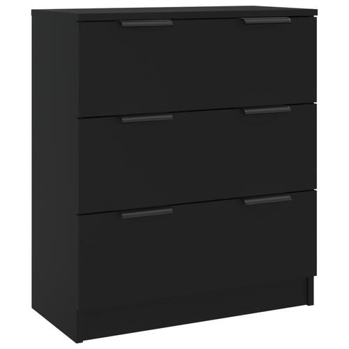 Skænk 60x30x70 cm konstrueret træ sort