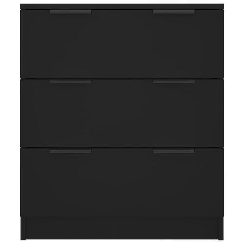 Skænk 60x30x70 cm konstrueret træ sort