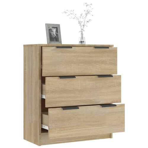 Skænk 60x30x70 cm konstrueret træ sonoma-eg