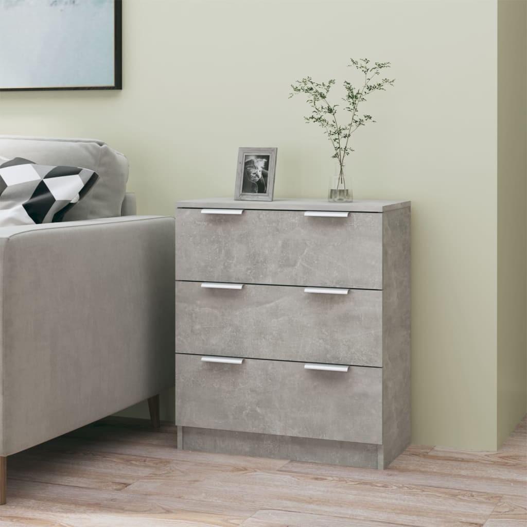 Skænk 60x30x70 cm konstrueret træ betongrå