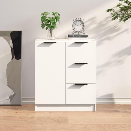 Skænk 60x30x70 cm konstrueret træ hvid
