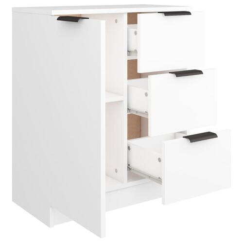 Skænk 60x30x70 cm konstrueret træ hvid