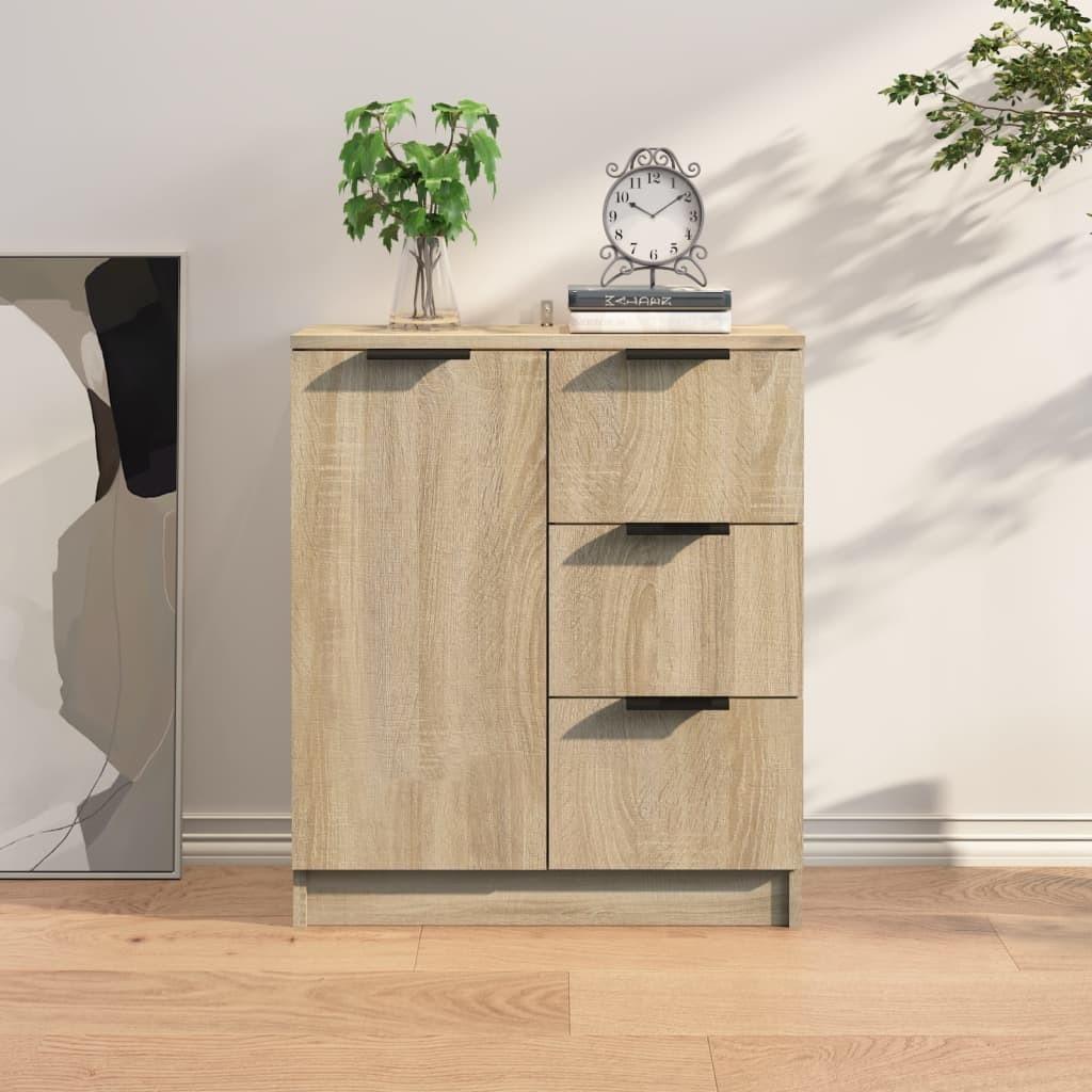 Skænk 60x30x70 cm konstrueret træ sonoma-eg