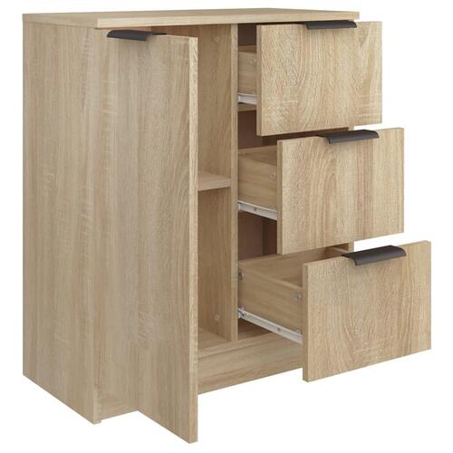 Skænk 60x30x70 cm konstrueret træ sonoma-eg