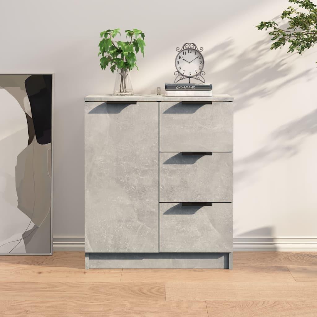 Skænk 60x30x70 cm konstrueret træ betongrå