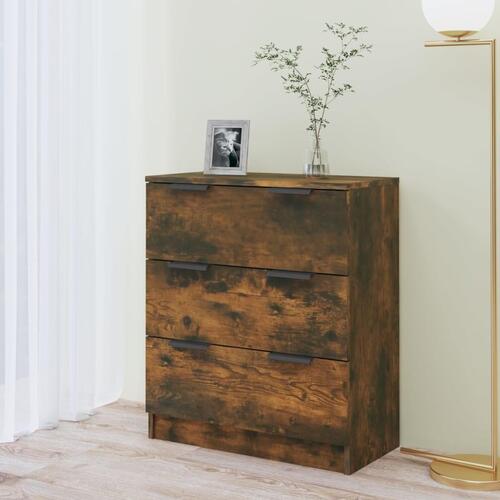 Skænk 60x30x70 cm konstrueret træ røget egetræsfarve