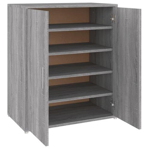 Skoskab 60x35x70 cm konstrueret træ grå sonoma-eg