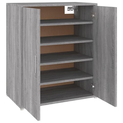Skoskab 60x35x70 cm konstrueret træ grå sonoma-eg