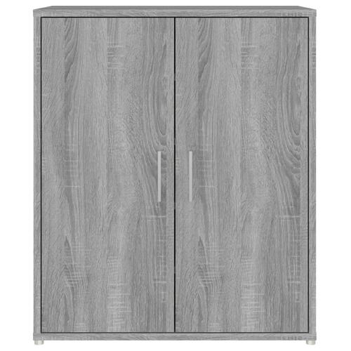 Skoskab 60x35x70 cm konstrueret træ grå sonoma-eg