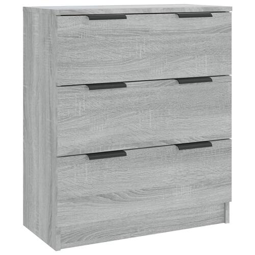 Skænk 60x30x70 cm konstrueret træ grå sonoma-eg