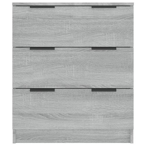 Skænk 60x30x70 cm konstrueret træ grå sonoma-eg